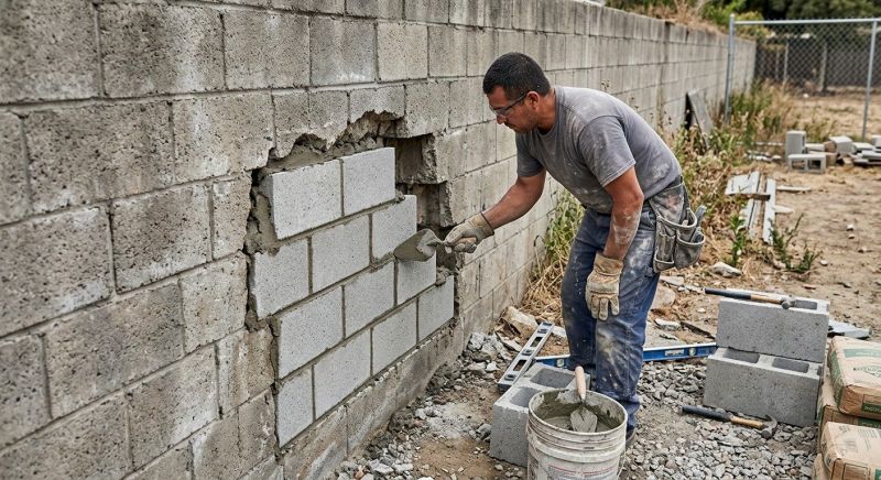 Block Wall Repair in Norwalk, CA