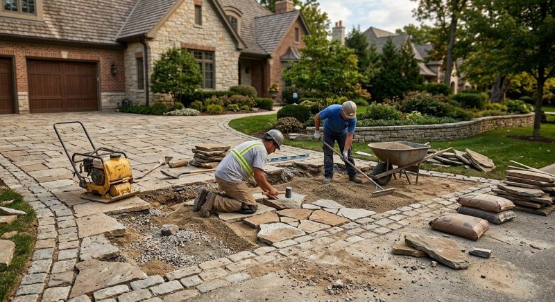 Brick Driveway Repair in Los Angeles County, CA