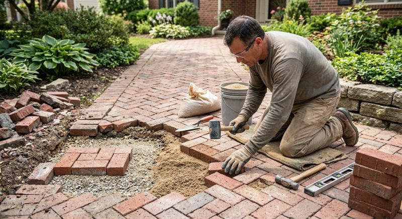 Brick Hardscape Repair in Los Angeles County, CA
