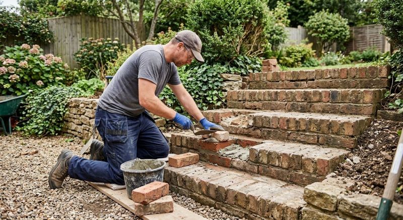 Brick Stairs Repair in Montebello, CA