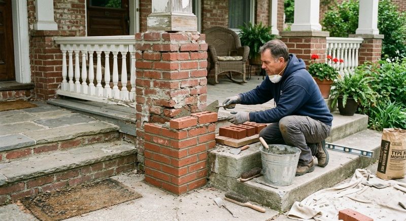 Brick Stairs Repair in Montrose, CA