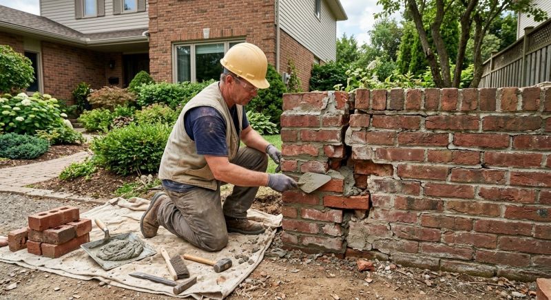 Brick Wall Repair in Yorba Linda, CA