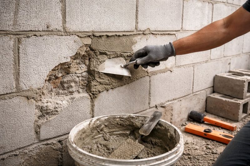 Cinder Block Wall Repair in Carson, CA