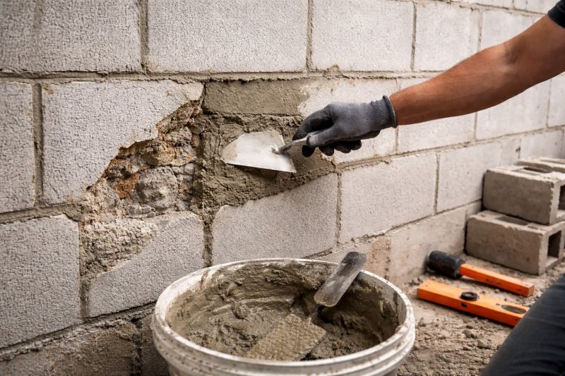 Cinder Block Wall Repair in Valley Village, CA