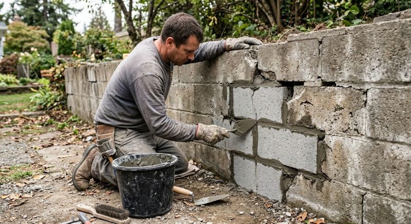 Concrete Block Repair in Huntington Beach, CA