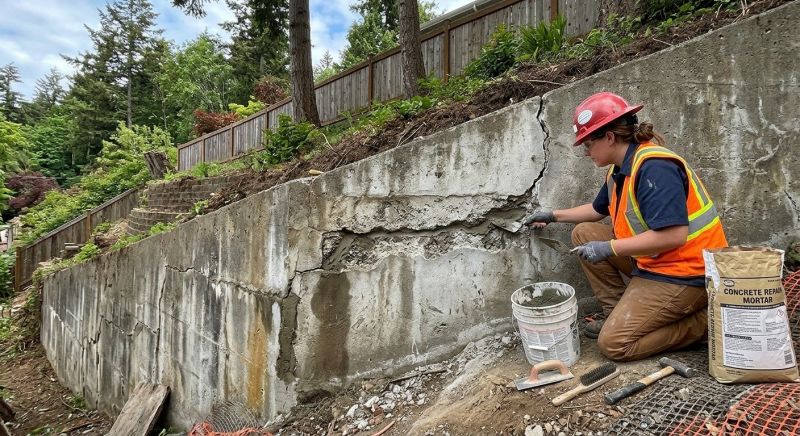 Retaining Wall Repair in Diamond Bar, CA