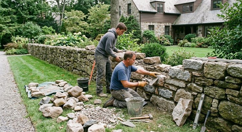 Rock Wall Repair in Los Angeles County, CA