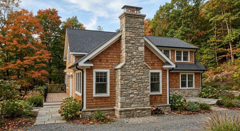 Stone Chimney Installation in Brea, CA