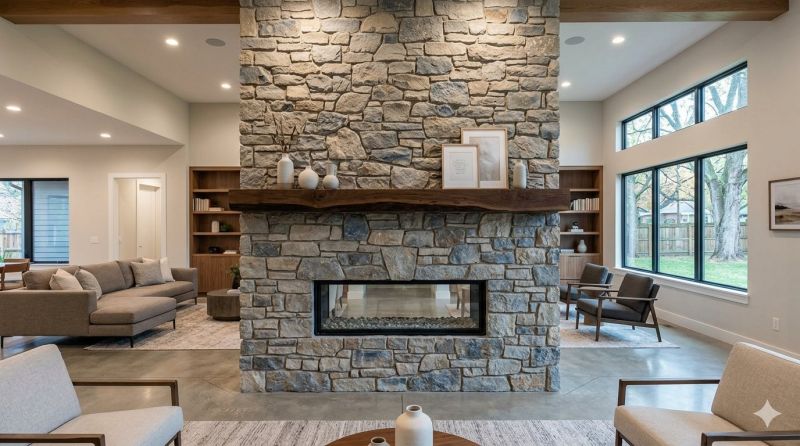Stone Chimney Installation in Pacific Palisades, CA